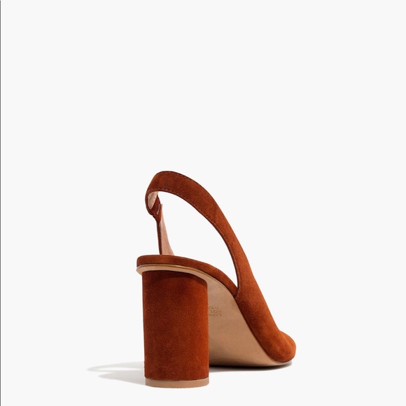 Madewell Alana Slingback Suede Heels size 39 - Picture 3 of 7